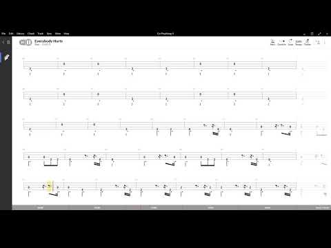Everybody Hurts ( R.E.M ) ,Tablatura e base Senza Basso - Backing bass track