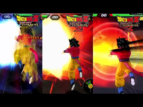 Dragon Ball Z Budokai Tenkaichi 10x Kamehameha Evolution TENKAICHI 1-3