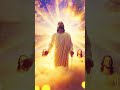 Hallelujah The Risen Jesus Clothed In A Flowing White Robe Emerges In Divine Majesty