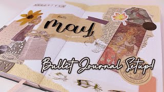 •. Plan with Me Tema Vintage! || May 2021 Bullet Journal Set Up .• Indonesia