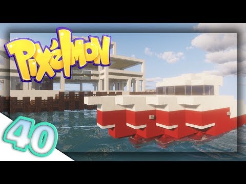 Building My Observatory and Speed Boat! | Pixelmon: Pokecentral | Episode 40
