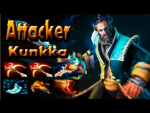 !Attacker Divine Kunkka   One Hit Rampage   8k MMR Gameplay Dota 2