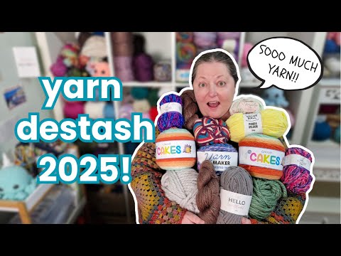 Yarn Destash 2025 | Destashing to donate! 🧶