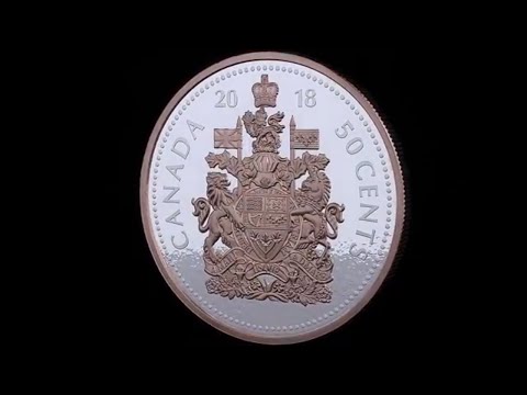 2018 50-Cent Big Coin - 5oz. Pure Silver with Rose Gold Plate