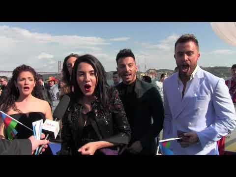 ESCKAZ in Lisbon: Aisel (Azerbaijan) - X My Heart - Blue Carpet