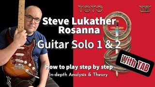Download lagu Toto - Rosanna Guitar Solo's 1 & 2 lesson. Note by note. With TAB. mp3 Download lagu Toto - Rosanna Guitar Solo's 1 & 2 lesson. Note by note. With TAB. mp3