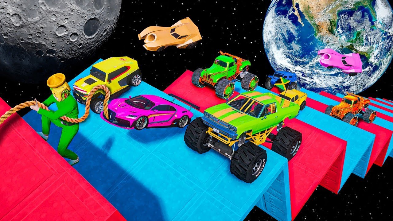 EL ÚLTIMO EXPLOTA CON COCHES ALEATORIOS EN EL ESPACIO!! - GTA 5 ONLINE