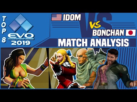 SFV AE Match Analysis: EVO 2019 Top 8 - iDom vs. Bonchan