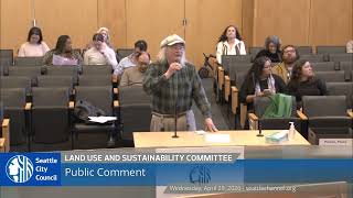 Land Use and Sustainability Committee - Special Meeting 4/29/2026