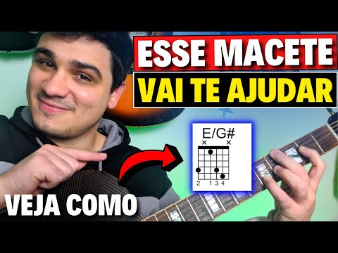 🎸Usar ACORDES INVERTIDOS nunca foi tão simples! Como fazer acorde invertido - Aula de violão