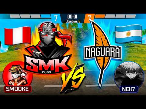 SMK 🇵🇪 vs 🇦🇷 NEK7 and NAGUARA ☠️🔥 FREE FIRE