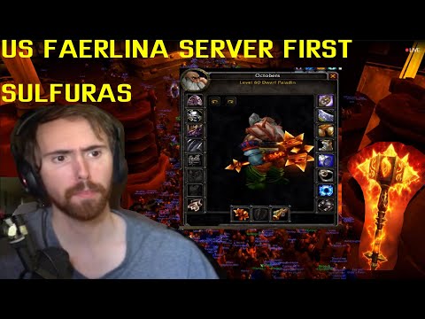 US FAERLINA SERVER FIRST SULFURAS HAND OF RAGNAROS CRAFTED BY ASMONGOLD'S GUILD OLYMPUS
