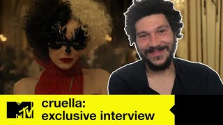 Paul Walter Hauser caught Joel Fry sleeping on the set of Cruella | MTV Movies video
