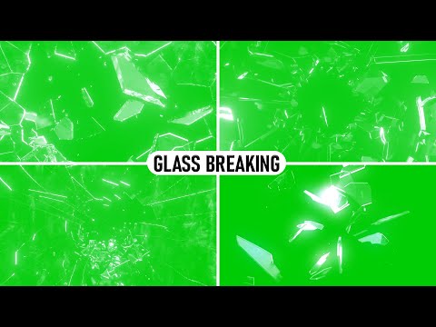 glass breaking green screen || glass break green screen || glass broken green screen || HD Video