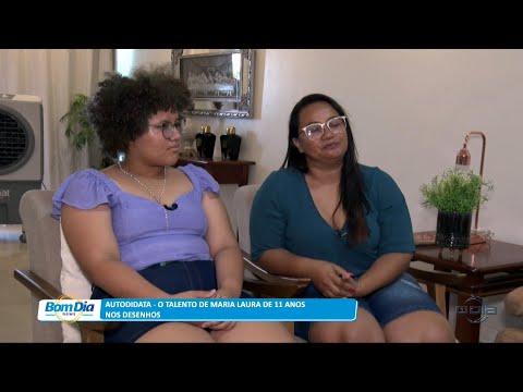Autodidata - O talento de Maria Laura de 11 anos nos desenhos 21 12 2022