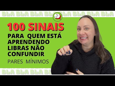 100 sinais em Libras - pares mínimos
