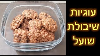 עוגיות שיבולת שועל עם חתיכות שוקולד, בריאות ונותנות אנרגיה