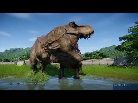 Jurassic World Evolution: (Modified) Triceratops vs Tyrannosaurus Rex