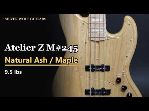Immagine Atelier Z M#245 - Natural Ash / Maple - Boutique Jazz Bass - w/Original Case - Serial #501036(26A025) - 26