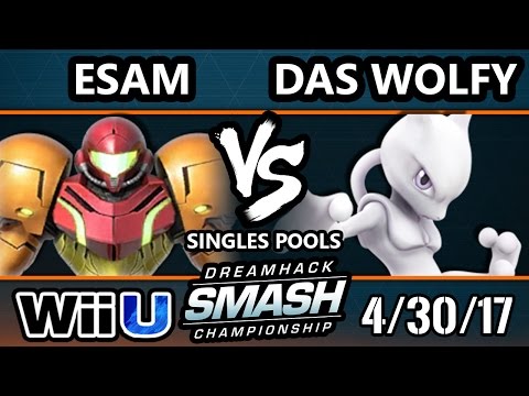 DHA 2017 SSB4 - PG | ESAM (Pikachu, Samus) Vs. Das Wolfy (Mewtwo) Smash 4 - Smash Wii U
