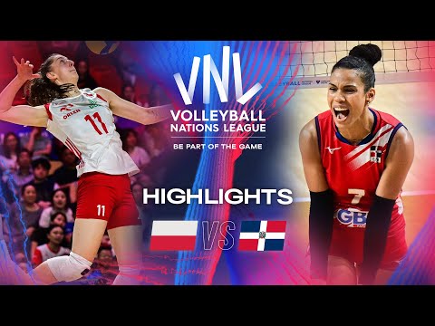 🇵🇱 POL vs. 🇩🇴 DOM - Highlights | Week 3 | Women's VNL 2024