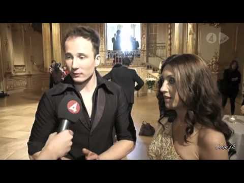 Kristjan Lootus & Camilla Läckberg. Let's Dance press-conference. 26.03.12