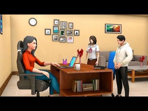Anime Teacher high School life Simulator game