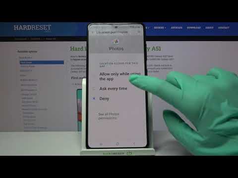 SAMSUNG Galaxy A51 and Apps Settings Managing - App Permissions