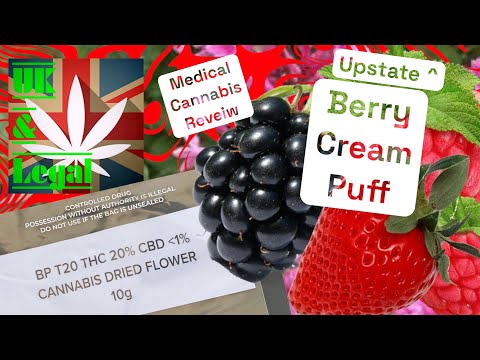 Upstate Berry cream puff medical cannabis review UK 🇬🇧