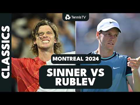 Dramatic Andrey Rublev vs Jannik Sinner CONDENSED Match 🥶 | Montreal 2024