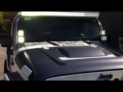 Custom Jeep Wrangler JK Unlimited Customized Rigid Lights Poison Spyder AEV Wrapcustimzdd