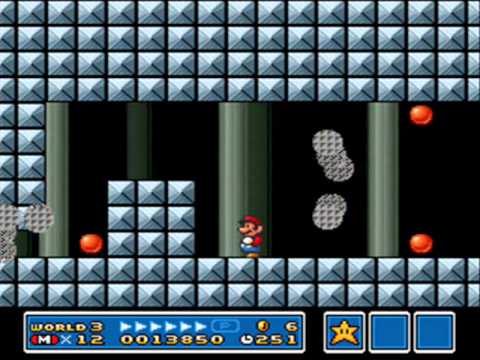 Frank's 2nd SMB3 Hack for Super Mario All-Stars - World 3 Fortress #1
