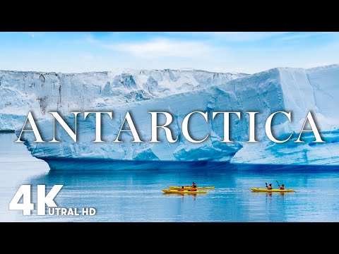 Antarctica 4K Ultra HD • Majestic Glaciers, Snowy Serenity Film with Relaxing Piano Music