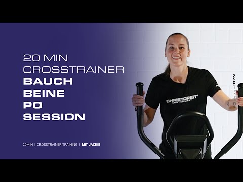 20min Bauch-Beine-Po Workout mit Jackie #ChristopeitGYM - Crosstrainer Training