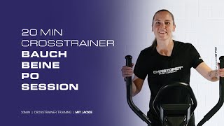 20min Bauch-Beine-Po Workout mit Jackie #ChristopeitGYM - Crosstrainer Training