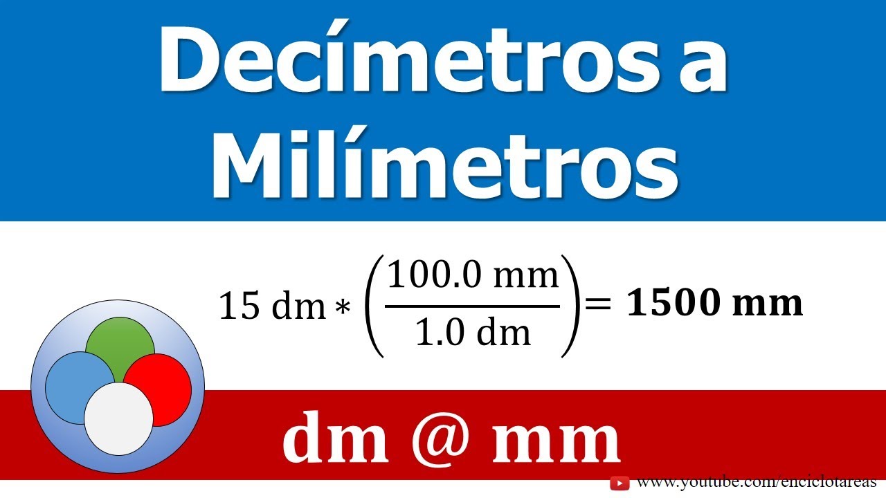 CONVERTIR DE DECÍMETROS A MILIMETROS - (dm a mm)