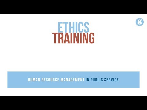 Human Resource Management in Public Service