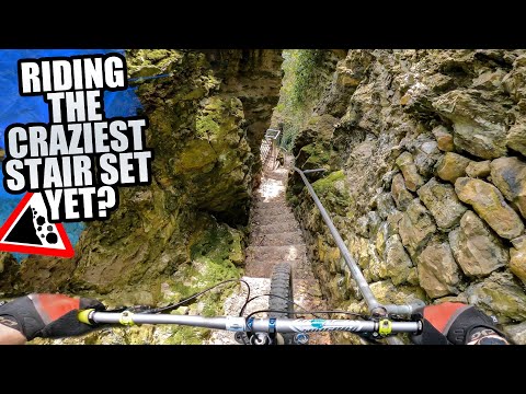 RIDING THE CRAZIEST STAIR SET YET - ULTIMATE MTB FREERIDE!