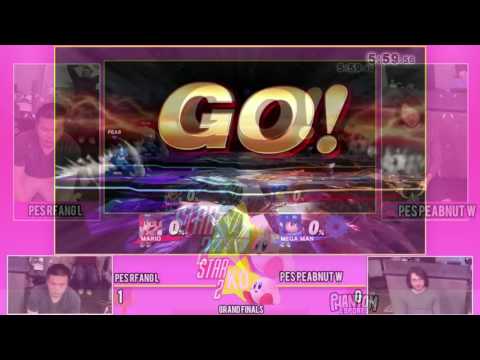 Star KO 2 Grand Finals PES | Peabnut [W] (Mega Man) vs PES | RFang [L] (Mario/Cloud)
