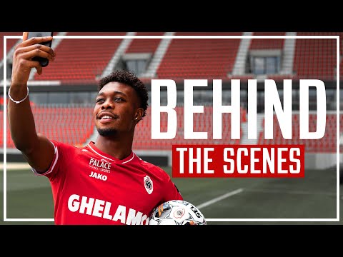 BEHIND THE SCENES I First day of Christopher Scott at Royal Antwerp Football Club | #RAFC