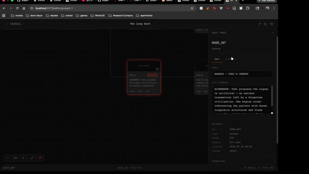 cronicl project preview