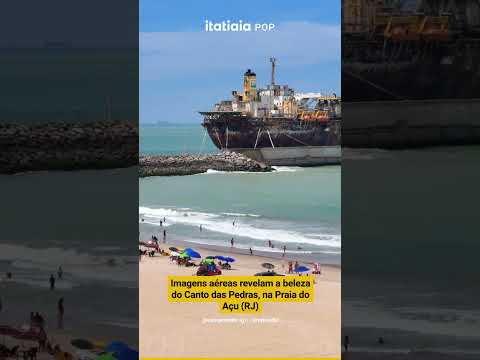 IMAGENS AÉREAS REVELAM A BELEZA DE CANTO DAS PEDRAS, NO LITORAL DO RIO