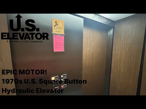 EPIC MOTOR: 1970s U.S. Square Button Hydraulic Elevator | 1700 Milwaukee Ave | Glenview, IL