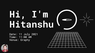 Webinar on Computer Vision on 11 July 2021 || Link in Description