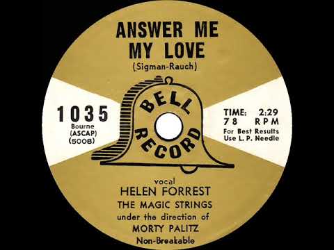 1954 Helen Forrest - Answer Me My Love
