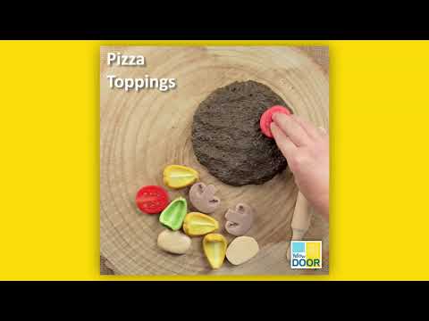 Slide 7 - Sensory Play Stones, Pizza Toppings, 15 Pieces (video)