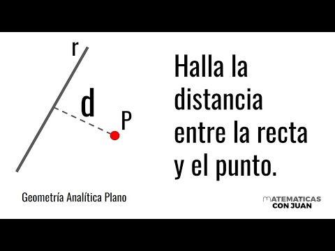 HALLA LA DISTANCIA ENTRE UNA RECTA Y UN PUNTO. Geometría Analítica