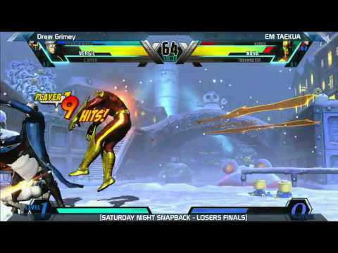 UMVC3: Drew Grimey vs EM TAEKUA - Losers Finals - Saturday Night Snapback 6.2