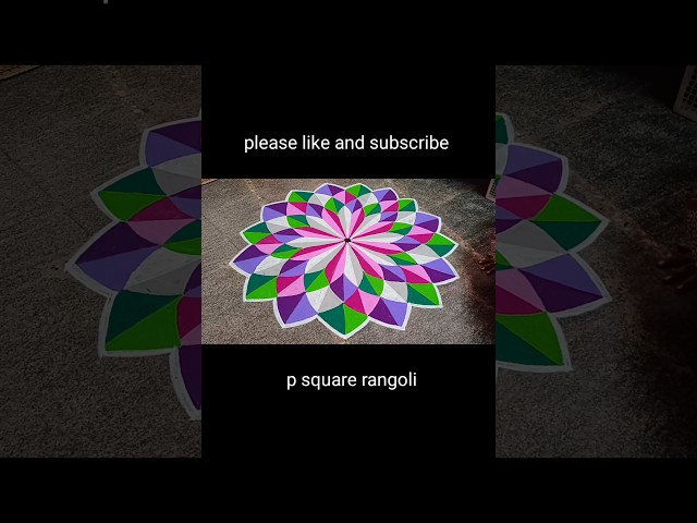 Beautiful 3d rangoli design using vegetables by p square - video 2