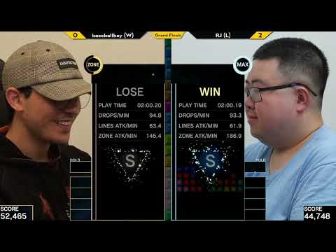 Xeno Tetris TEC Grand Finals - baseballboy vs RJ - Tetris Effect Connected Tournament